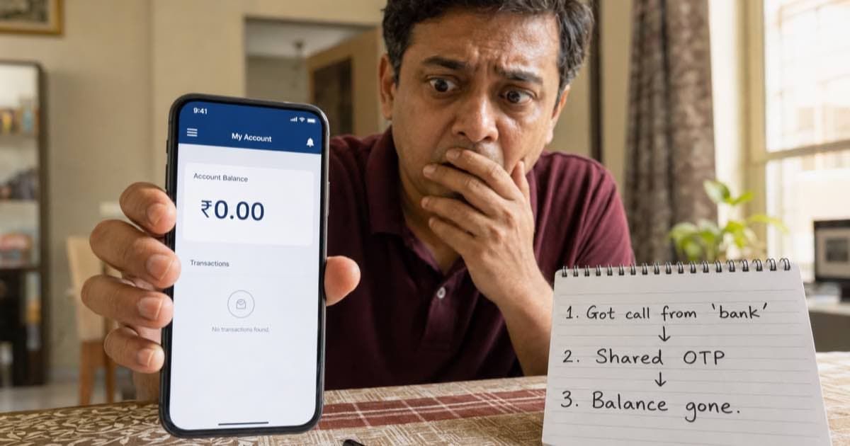 Bank account fraud India 2026, how scammers access and empty Indian bank accounts