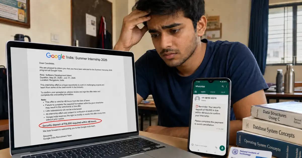 Cyber safety for students India 2026, scams targeting college students