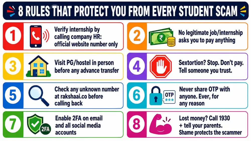 8 cyber safety rules for Indian college students, digital safety guide