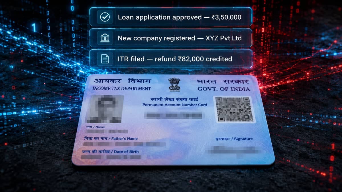 PAN card fraud India 2026, identity theft fake loan ITR misuse