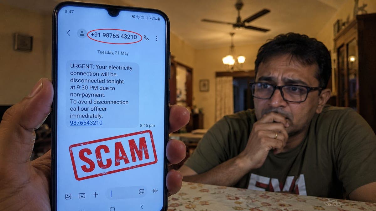 Electricity bill scam India 2026, fake disconnection SMS scam