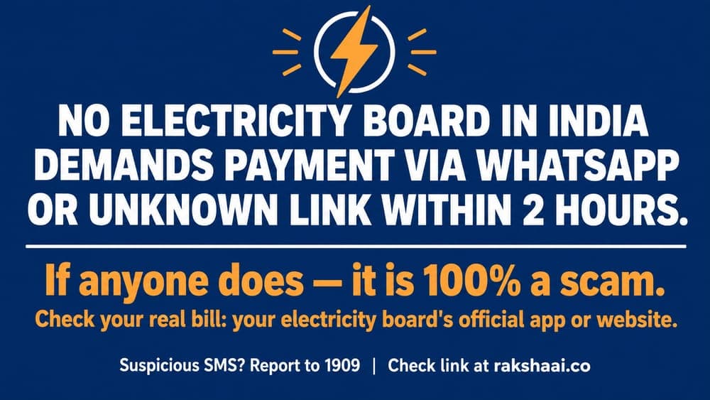 The one rule about electricity bill scam India, real boards never demand WhatsApp UPI
