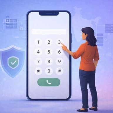 Step 1 - Enter the suspicious phone number in RakshaAi scam checker tool to verify if it is fraud